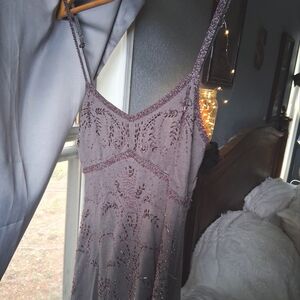 Elegant Lavender Beaded Women's Blouse